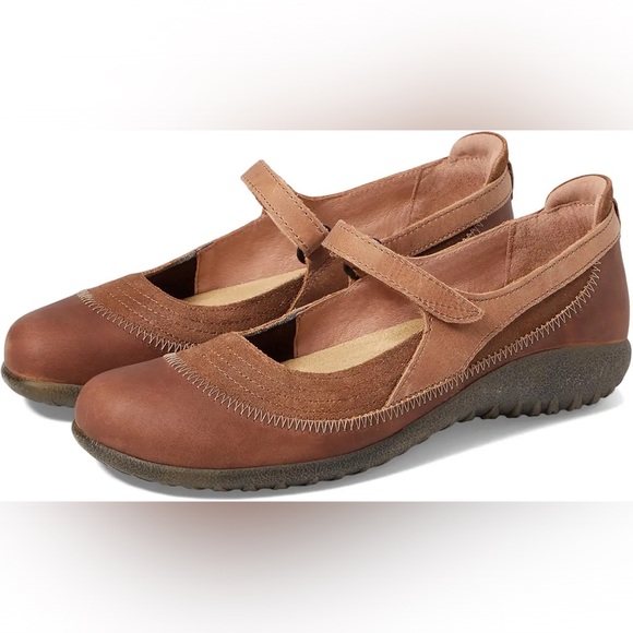 Naot Kirei Mary Jane Brown Leather Shows size 9 - Picture 2 of 16